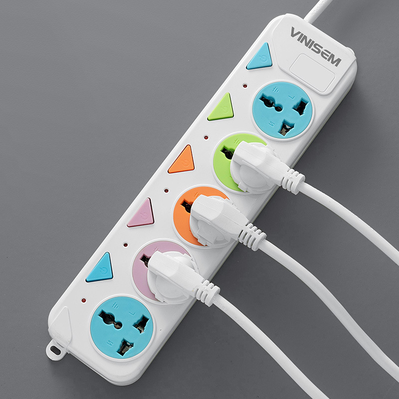 Comercio exterior con zócalo multifuncional USB enchufe de fila del sudeste asiático interruptor independiente placa de conexión de orificio universal placa de conexión de color