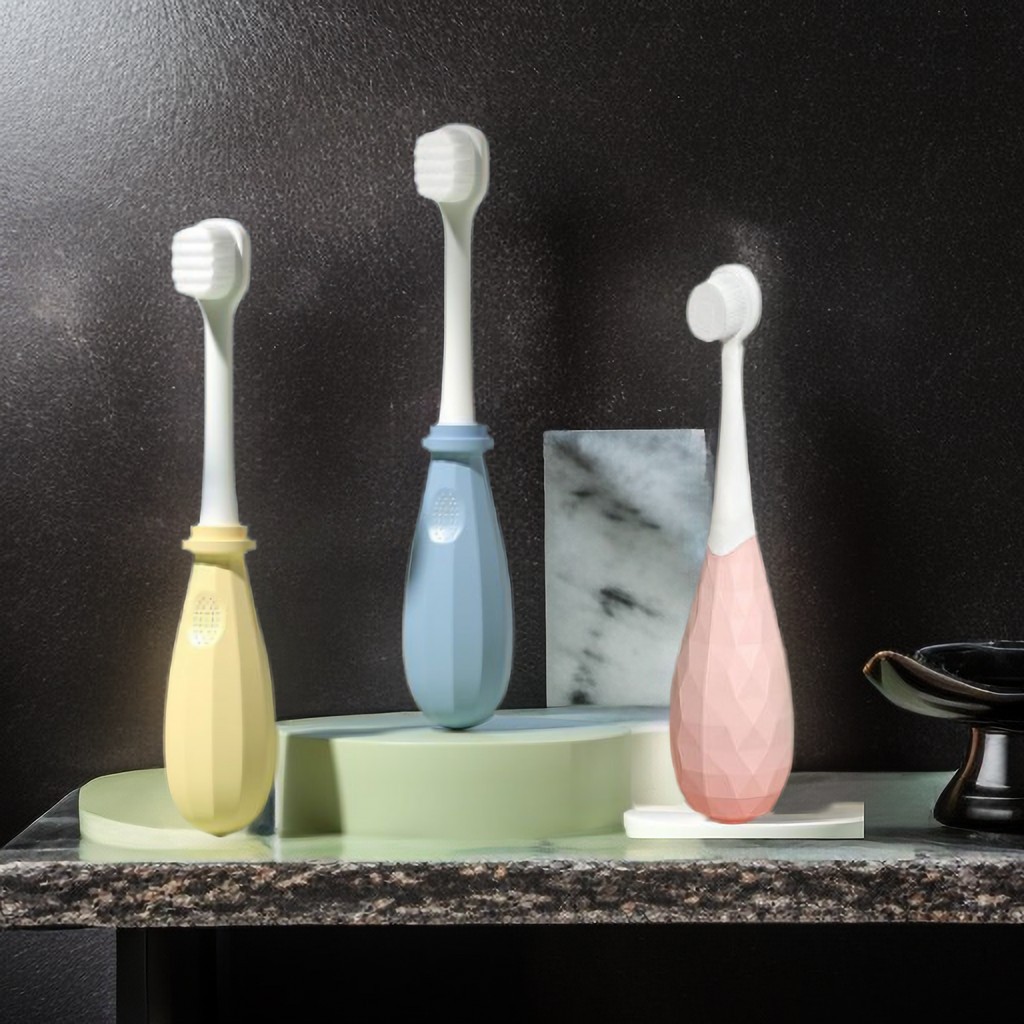 Children's hair toothbrush soft hair short handle tooth guard small Head 1-12 baby cartoon cute baby toothbrush factory wholesale