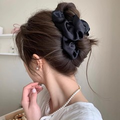 フランスの高級感布芸のしわの髪は大きいサイズを挟みます。