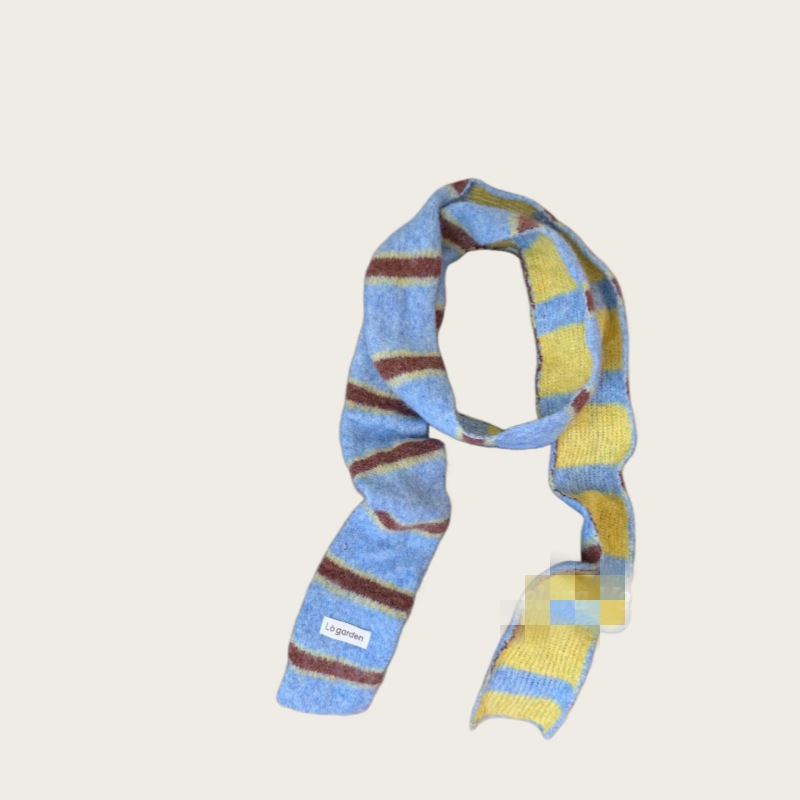Cuello de Tejido Estrecho de Fibra Acrílica con Protección del Cuello para Otoño e Invierno