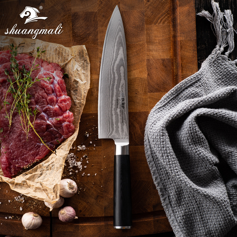 Damascus Steel Knife8-inch G10 Handle Kitchen Chef Knife For