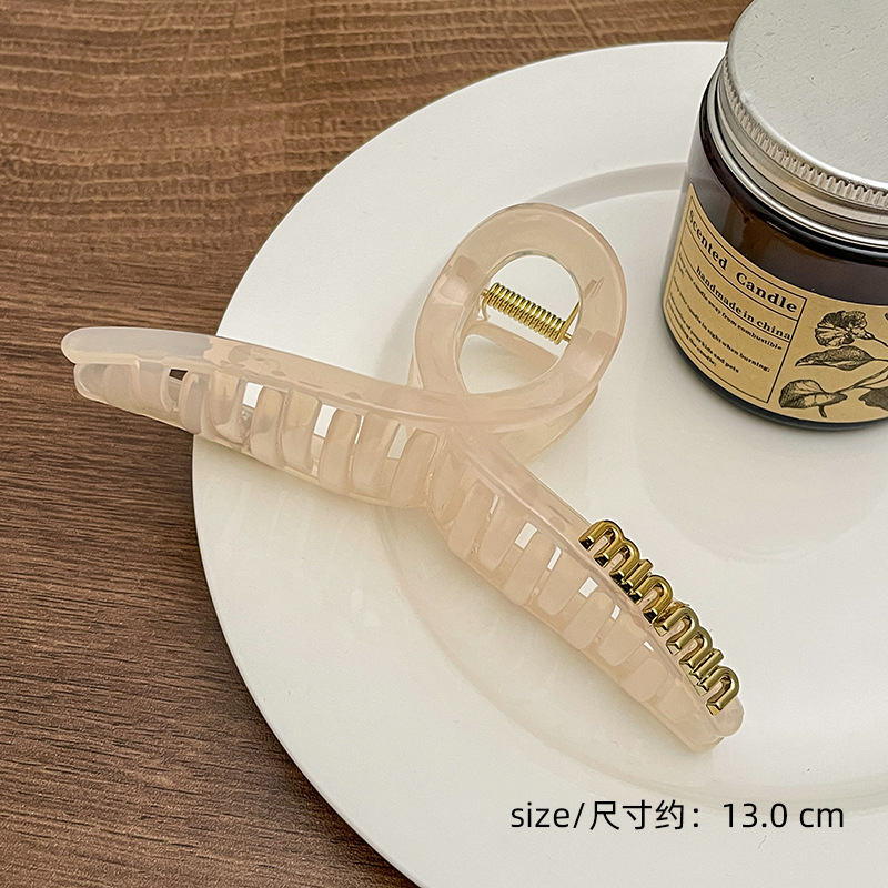 Francés elegante headwear Otoño e Invierno felpa updo clip de pelo gran tiburón clip horquilla de alto grado al por mayor