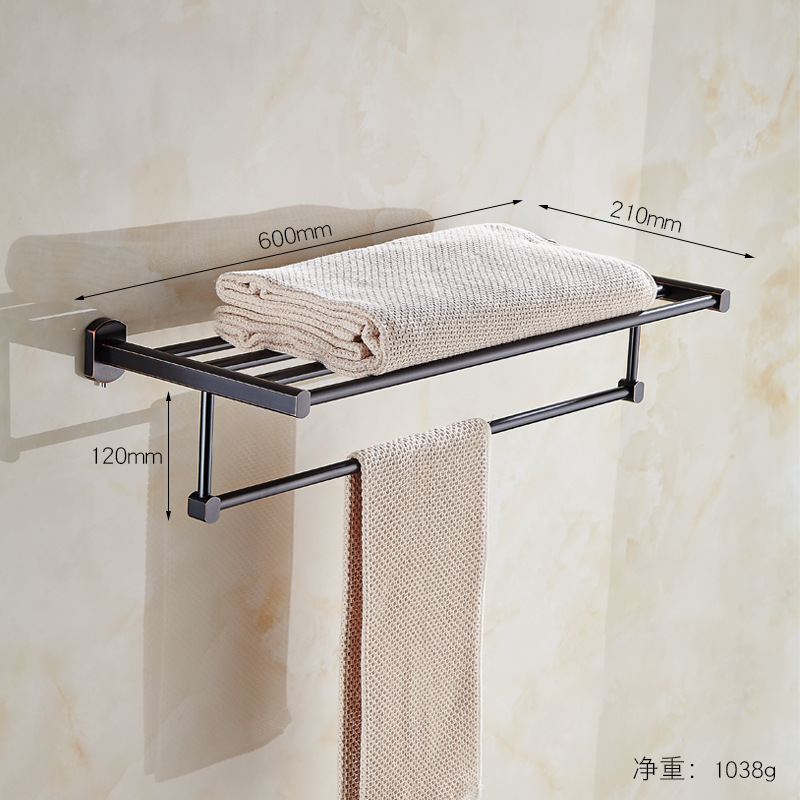 Todo el cobre colgante de baño toalla rack set toalla rack toalla rack toalla barra de toalla de baño hardware percha