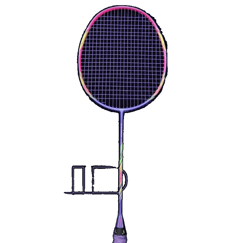 Raqueta de bádminton de carbono ultraligera 10U duradera para principiantes un solo control de batida masculina y femenina 8U marco de ataque