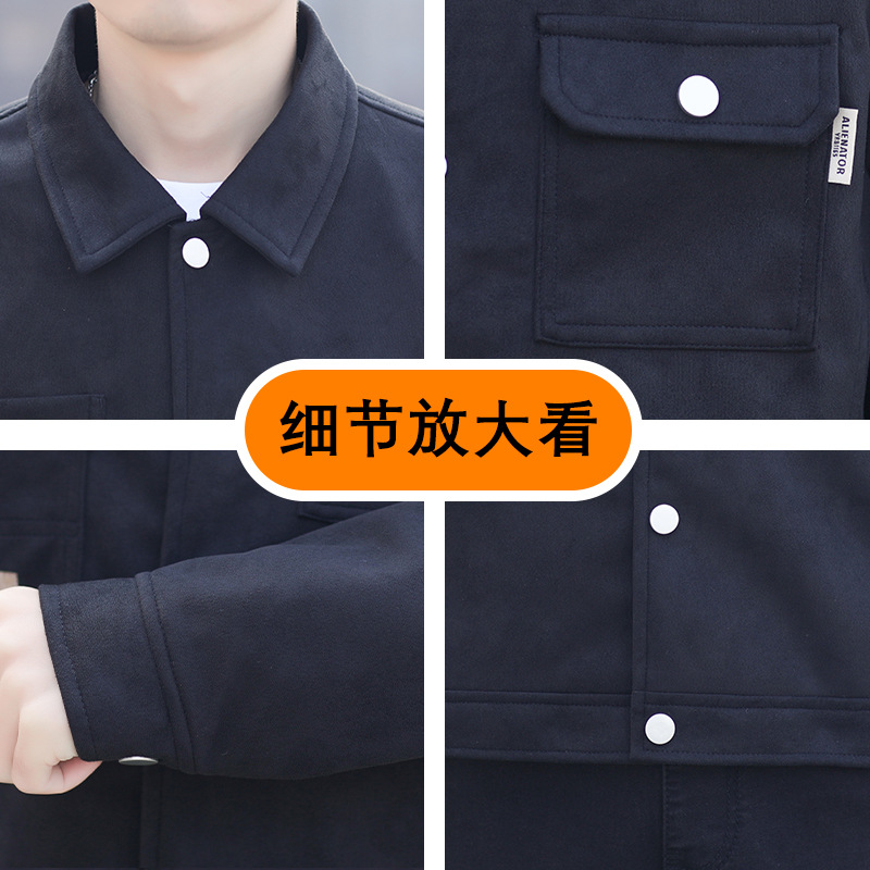2024 nuevo abrigo de primavera y otoño relajado estilo coreano moda moda hombre guapo ropa de moda chaqueta superior