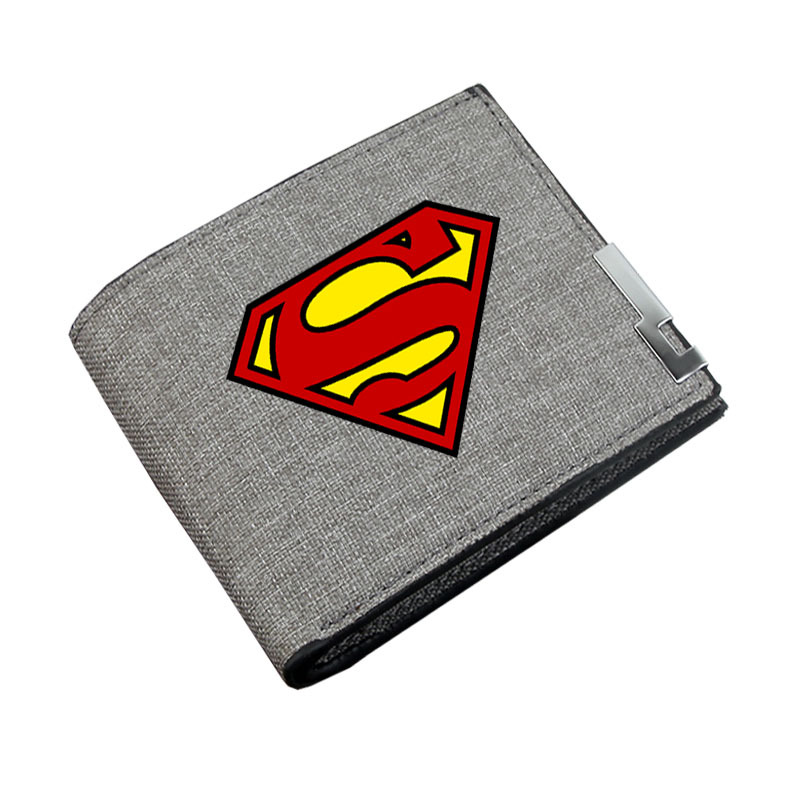 Anime Marvel héroe Marvel Comics estudiante monedero hombres y mujeres lienzo cartera corta