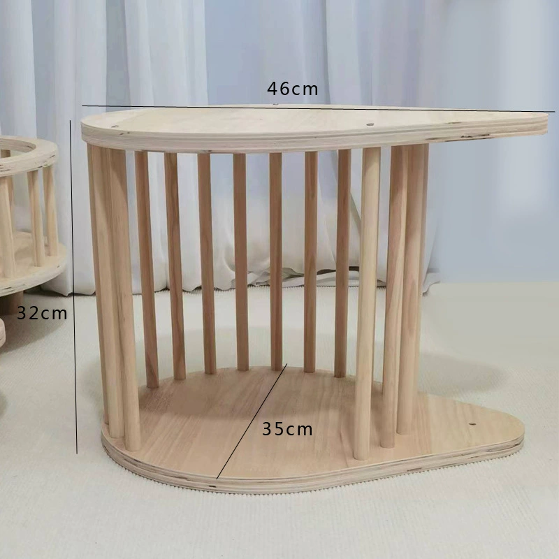 Space changeable climbing frame with accessories from natural wood, DIY