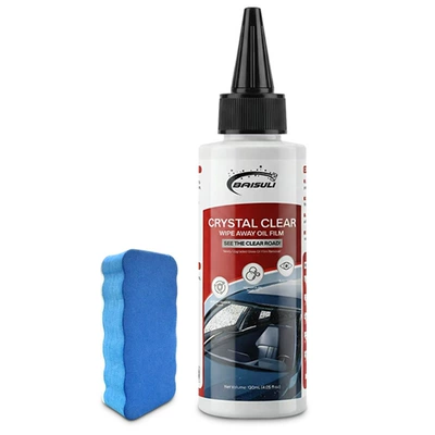 Glass Oil Film Cleaning Paste, Oil Film Remover, Powerful Oil Stain Remover for Front Windshield and Car Windows, Car Cleaning Supplies (Glass agent) - glass-oil-film-removal-cream-120ml