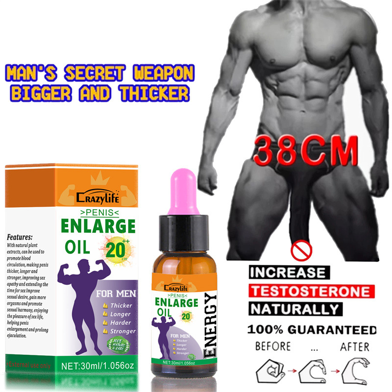 Crazylife Men's Revitalizing Repair Essential Oil 30ml Men's Private Parts Care Nourishing Cross-Border Manufacturer Ready Stock