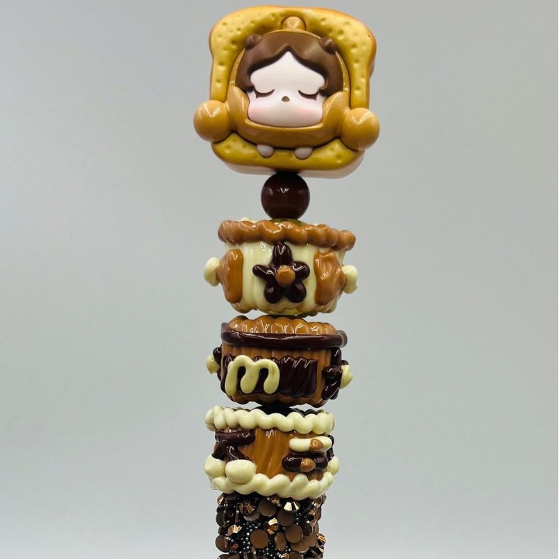 Genuino bolígrafo de granos espumoso, bolígrafo de cuentas encantador, bolígrafo de regalo creativo de dibujo a mano, bolígrafo de bola creativo