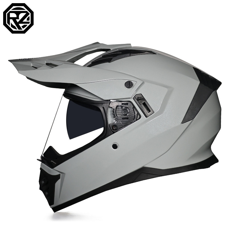 Cascos de Motocicleta Transfronterizos, Cascos de Carretera, Cascos de Una Sola Lente para Hombres y Mujeres, Cascos Integrales de Rally para Carretera y Todoterreno, Cascos para Viajes de Larga Distancia en Motocicleta