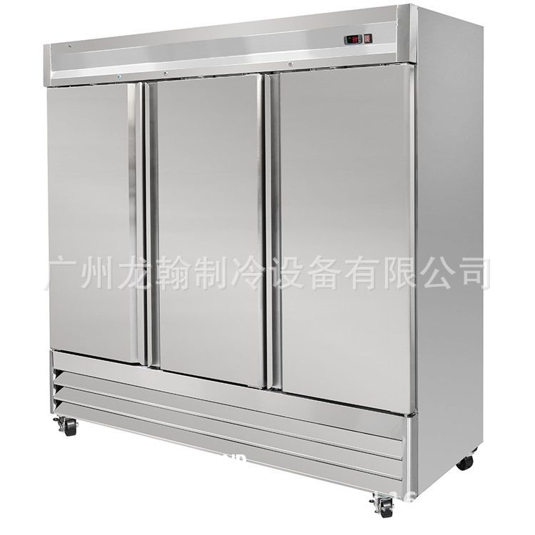 出口美国三大门门商用冰箱冷柜冷藏冷冻双温保鲜柜大容量厨房三开