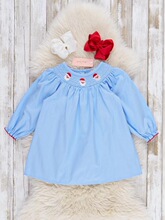 I 14608 Embroidery Cartoon Dress �̽���ͨ�B��ȹ