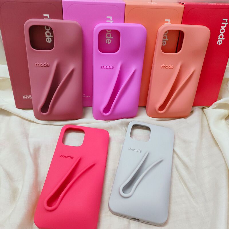 Rhode New Color Hailey Peach Lip Gloss Iphone16Promax Mobile Phone Case Silicone Creative Lipstick 17Pro Rhode New Color Hailey Peach Lip Gloss Iphone16Promax Mobile Phone Case Silicone Creative Lipstick 17Pro