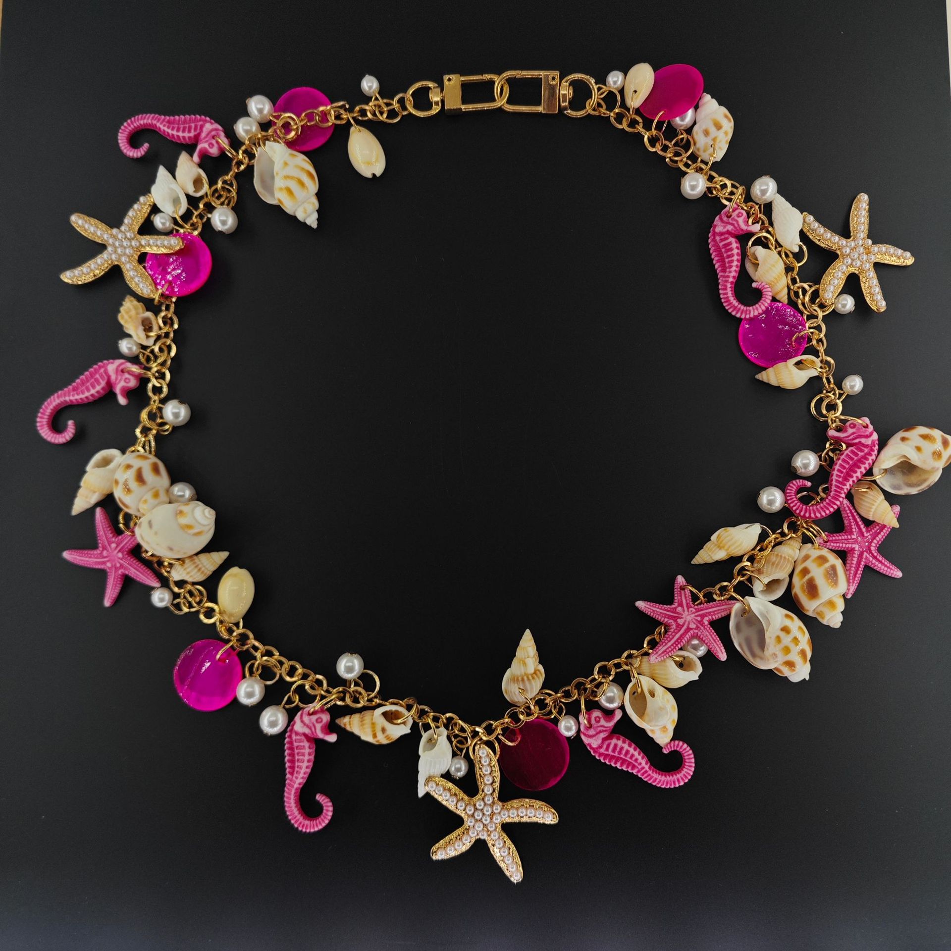 New Fashion European and American Jewelry AliExpress Popular Beach Chain Conch Sea Star Shell Waist Chain Waist Hanging Chain