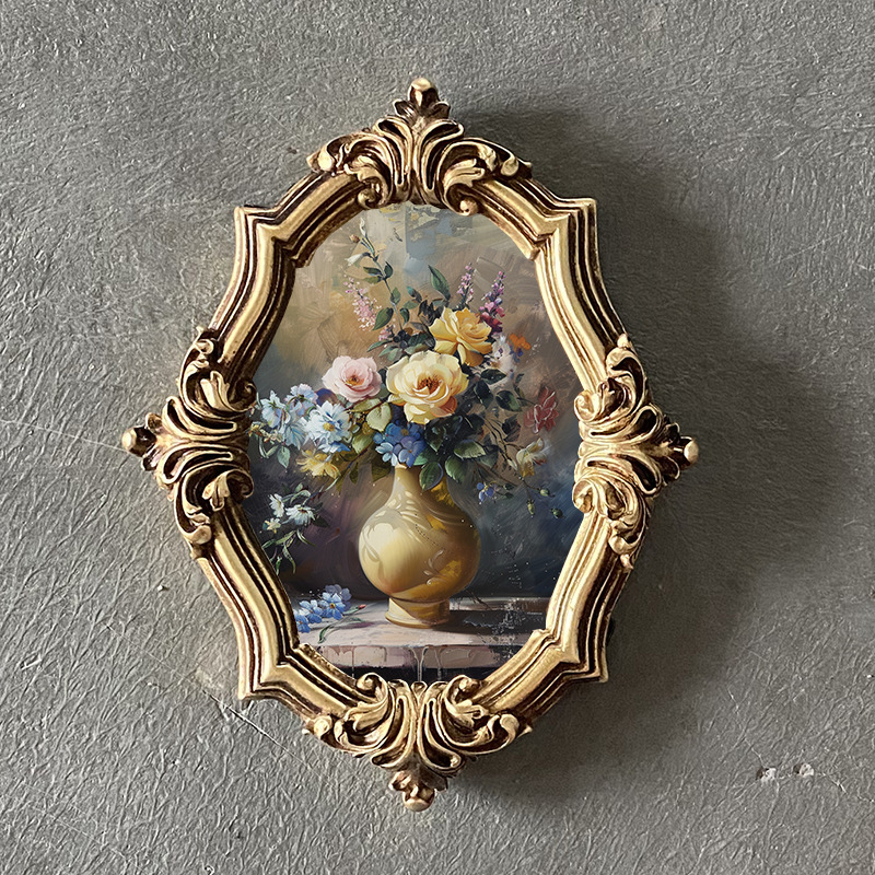 European-style carved wall-mounted resin decoration photo frame retro photo frame European-style carved wall-mounted photo wall combination photo frame