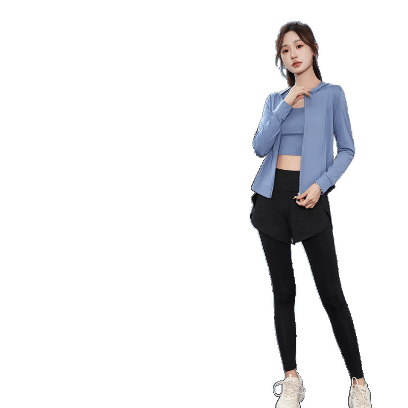 Juego de carrera para mujeres primavera y otoño principiantes de verano yoga deportivo rápido ropa seca trajes transpirables comercio exterior al por mayor