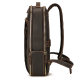 Retro backpack double zipper main bag genuine leather backpack large capacity Crazy Horse leather outdoor travel bag casual computer bag