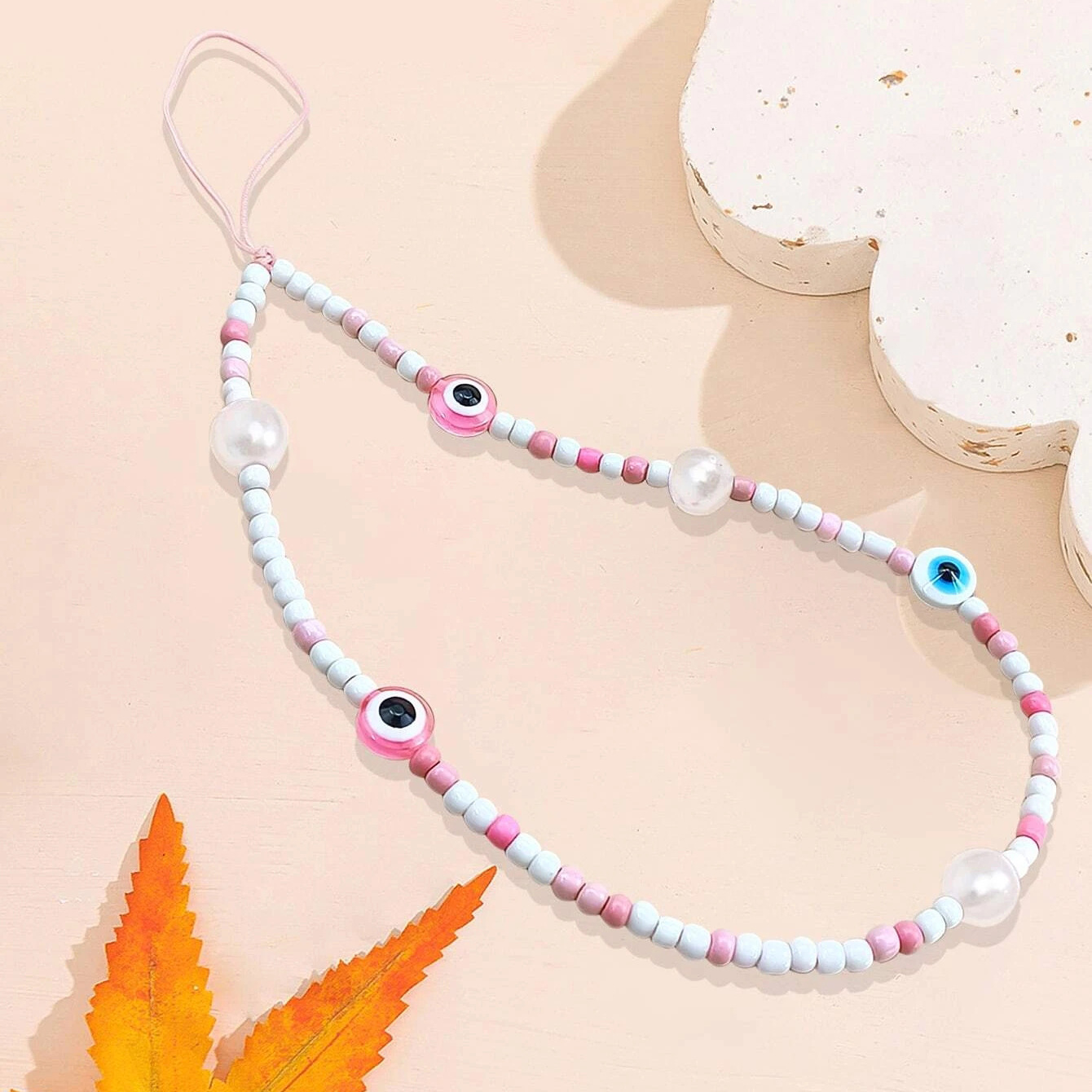 Mobile Phone Pendant Classification Glass Seed Bead Eye Exaggerated Mobile Phone Pendant Phone Accessories