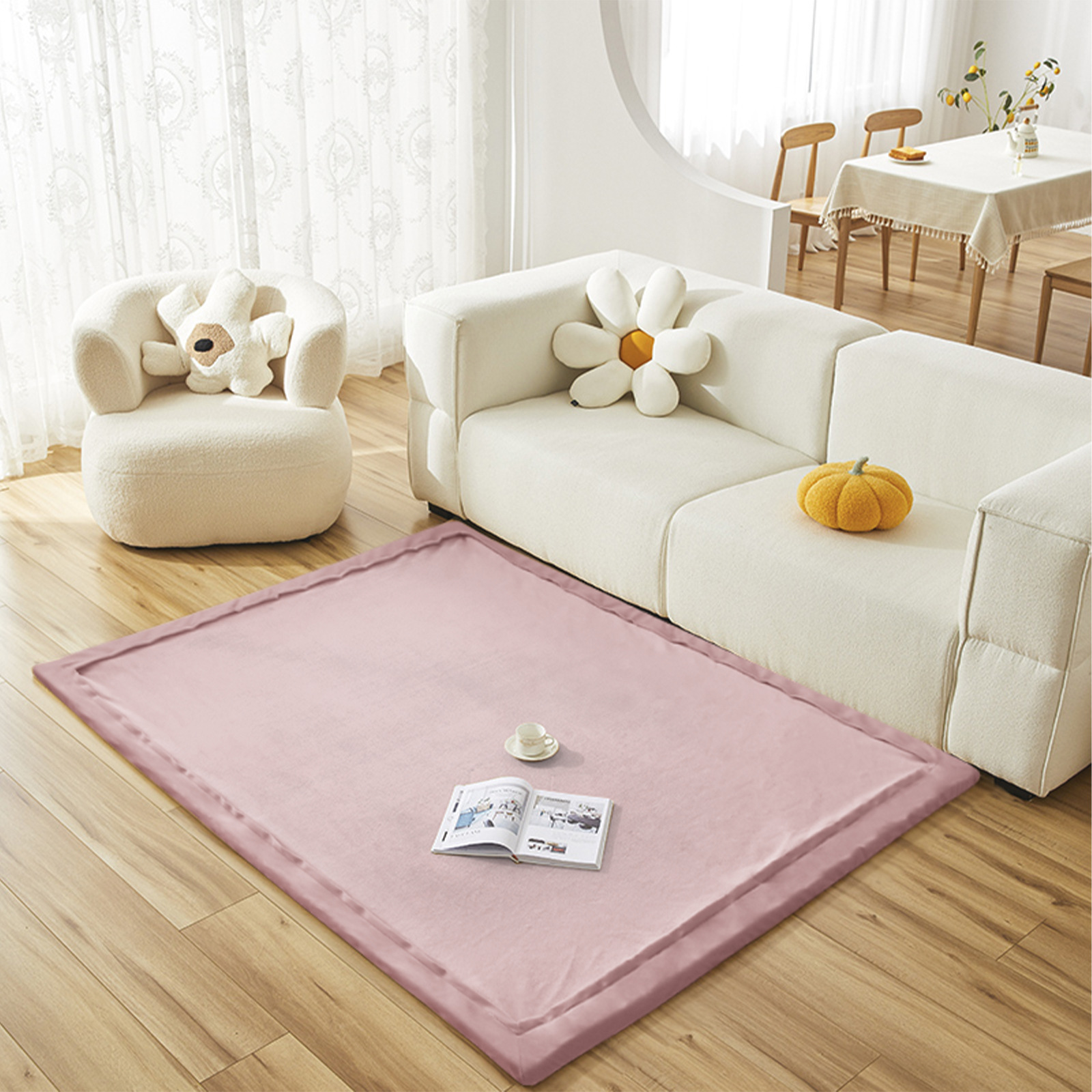 Transfronterizo personalizado con cremallera desmontable reemplazo espeso para niños anti-caída esponja trepa almohadilla de juego de arroz de cocina de arroz