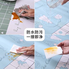 Tablecloth pvc waterproof and oil-proof ins wind no-wash high-end light luxury hotel tablecloth tablecloth coffee table fabric desk