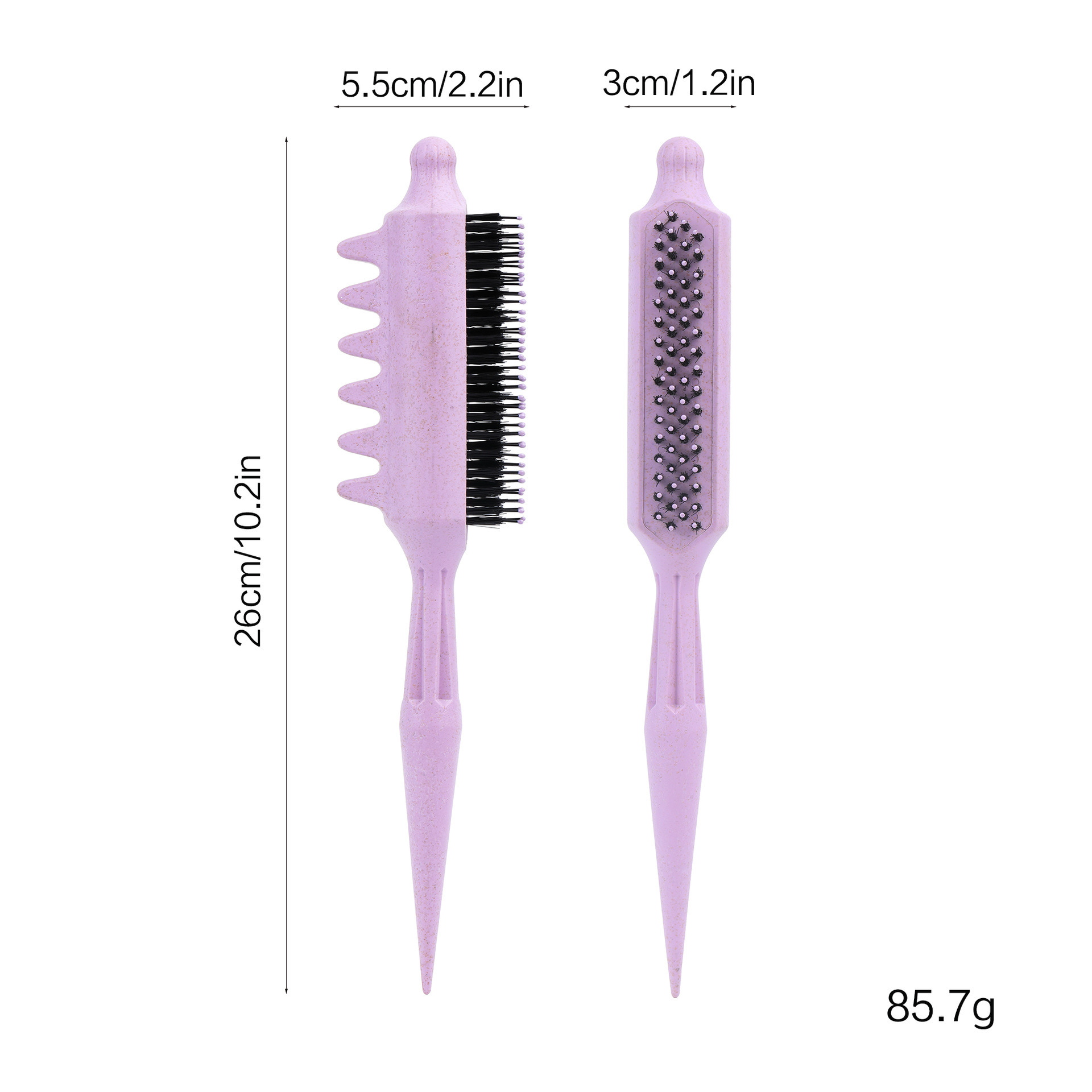 Cross-border Spring-loaded Curly Hair With And Bristles, Hairdressing Comb For Updos, Pointed Tail Styling Comb, Curling_voghion.com