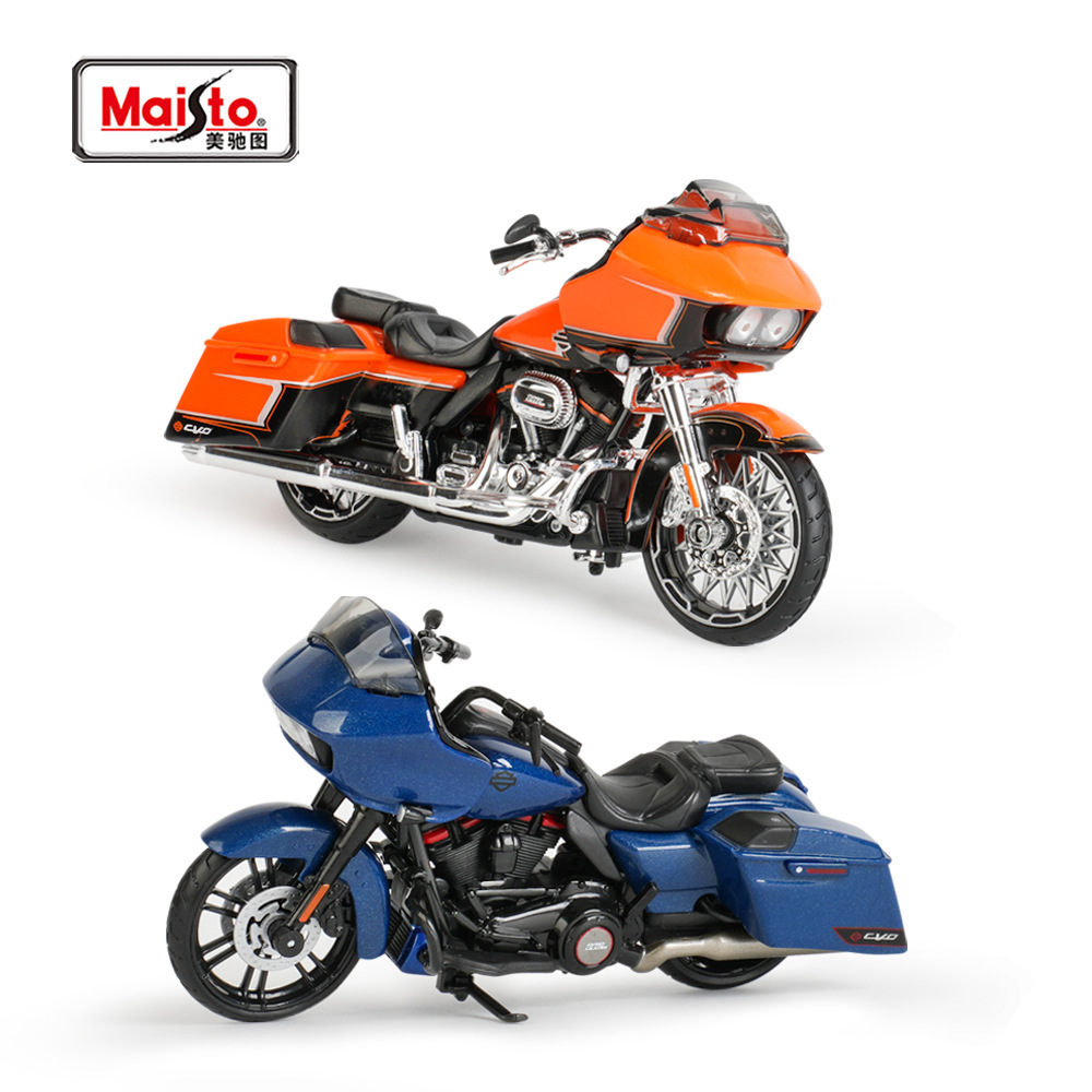Michitu 1:18 Harley Davidson 2022 CVO Road Glide simulación aleación modelo de motocicleta base