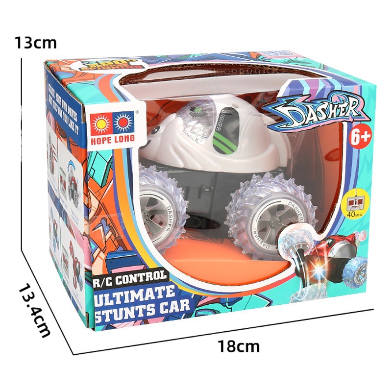 Nuevo camión volquete de control remoto de cuatro vías con luz eléctrica rodante truco coche de control remoto al por mayor