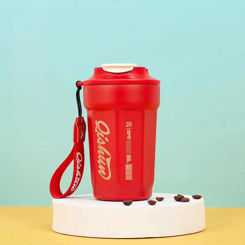 Taza de café de vacío 316 de acero inoxidable, gran capacidad, portátil para coche, estudiantes y mujeres