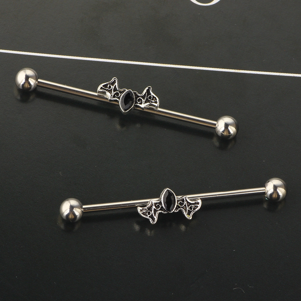 Pointed titanium steel lip stud product view