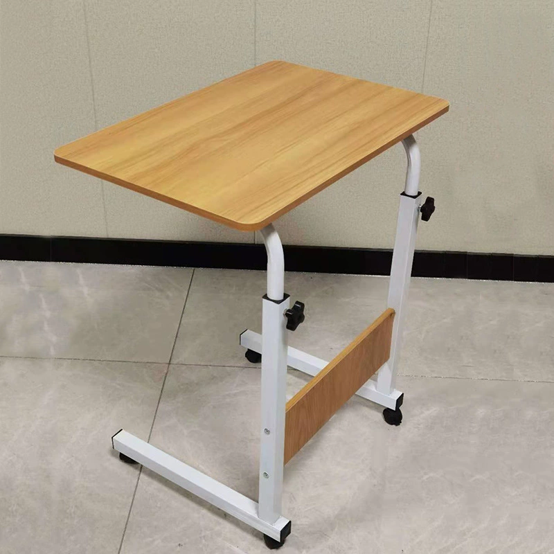 Простая прикроватная тумбочка на колесиках, регулируемый стол, стол для домашнего обучения в общежитии, компьютерный стол, мобильный экспортный маленький столик, ленивый столик