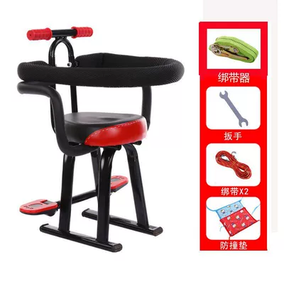 scooter children's seat accessories — Motorcycle child seat - top-with-black-and-red-complete-set-binder