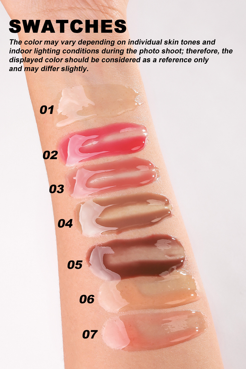YOUNG VISION 7-color Lip Oil Mirror Water Gloss Lip Gloss Dudu Lip Liquid Lipstick undefined
