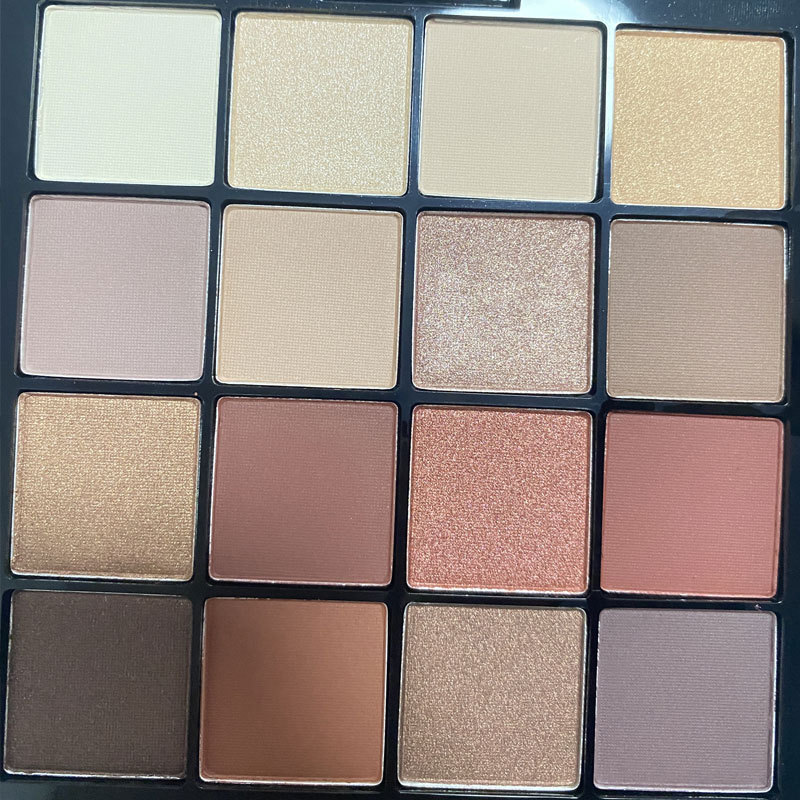 翠黛工厂眼影盘大地色16单色哑光彩妆眼妆修容彩妆盘定制加工oem
