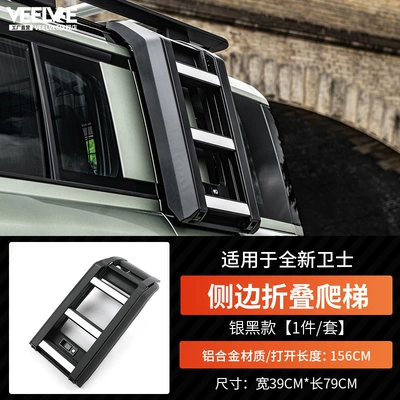 Roof rack – Warrior 007 Accessories - guard-90110130-side-ladder-remark-color-default-silver-and-black
