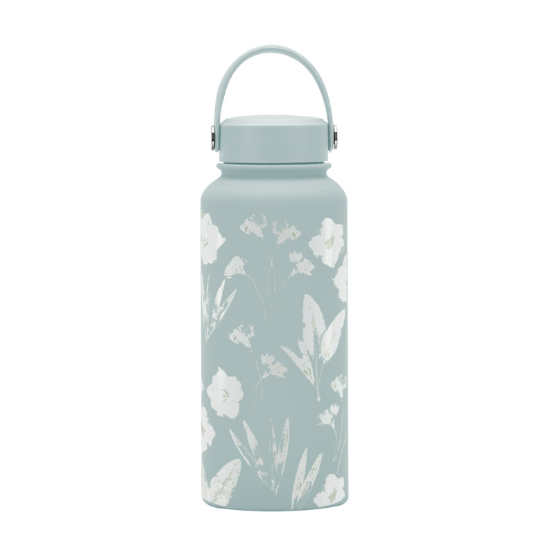 Retro Flower Stainless Steel Thermos Cup 1 Piece display picture 4