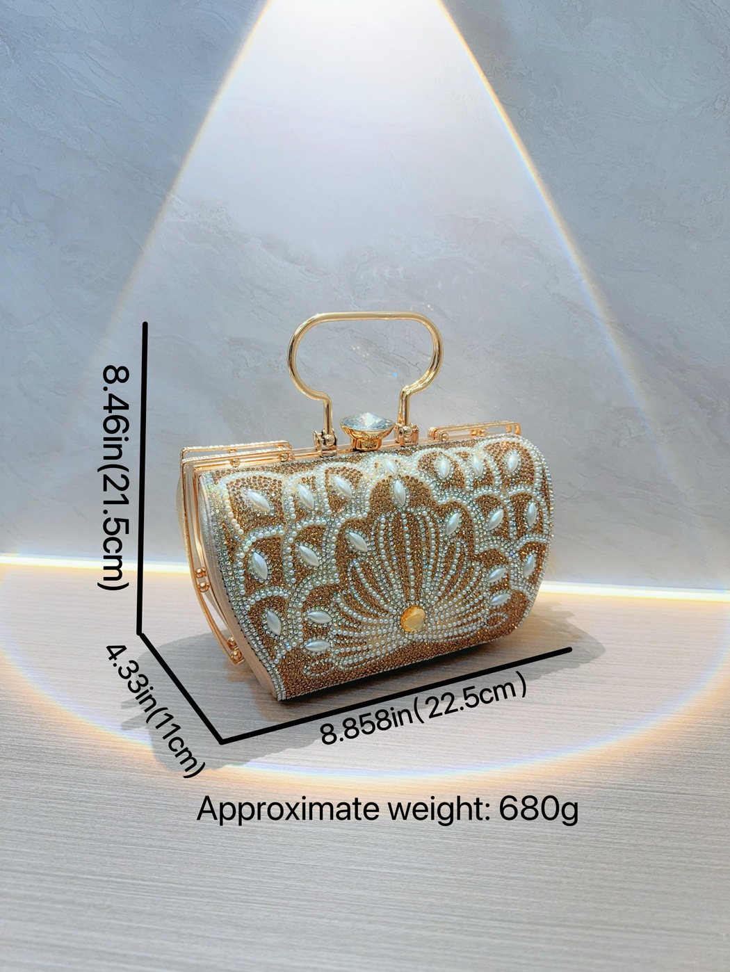 Nuevo bolso retro transfronterizo bar fiesta boda cumpleaños banquete bolso de diamantes incrustado crossbody bolso de noche