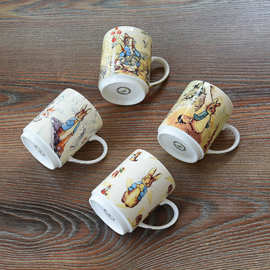 出口英国骨瓷兔子马克杯水杯牛奶杯红茶杯套装陶瓷茶杯可爱奶杯