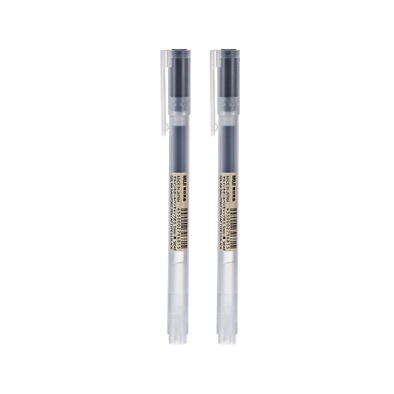 (2개) 10 팩 새로운 캡 펜 MUJI MUJI 젤 젤 잉크 0.5 | 0.38MM 학생 사업