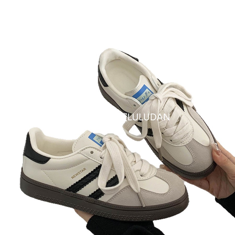 Zapatos deportivos retro de primavera y verano de 2025 nuevos zapatos de mujer de moda, zapatos casuales de nicho para estudiantes, mujeres