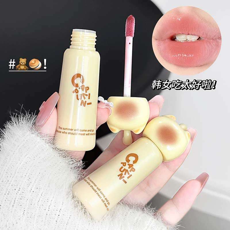 Lip balm Cappuvini cute cat moisturizing gloss, mirror effect, 2 g