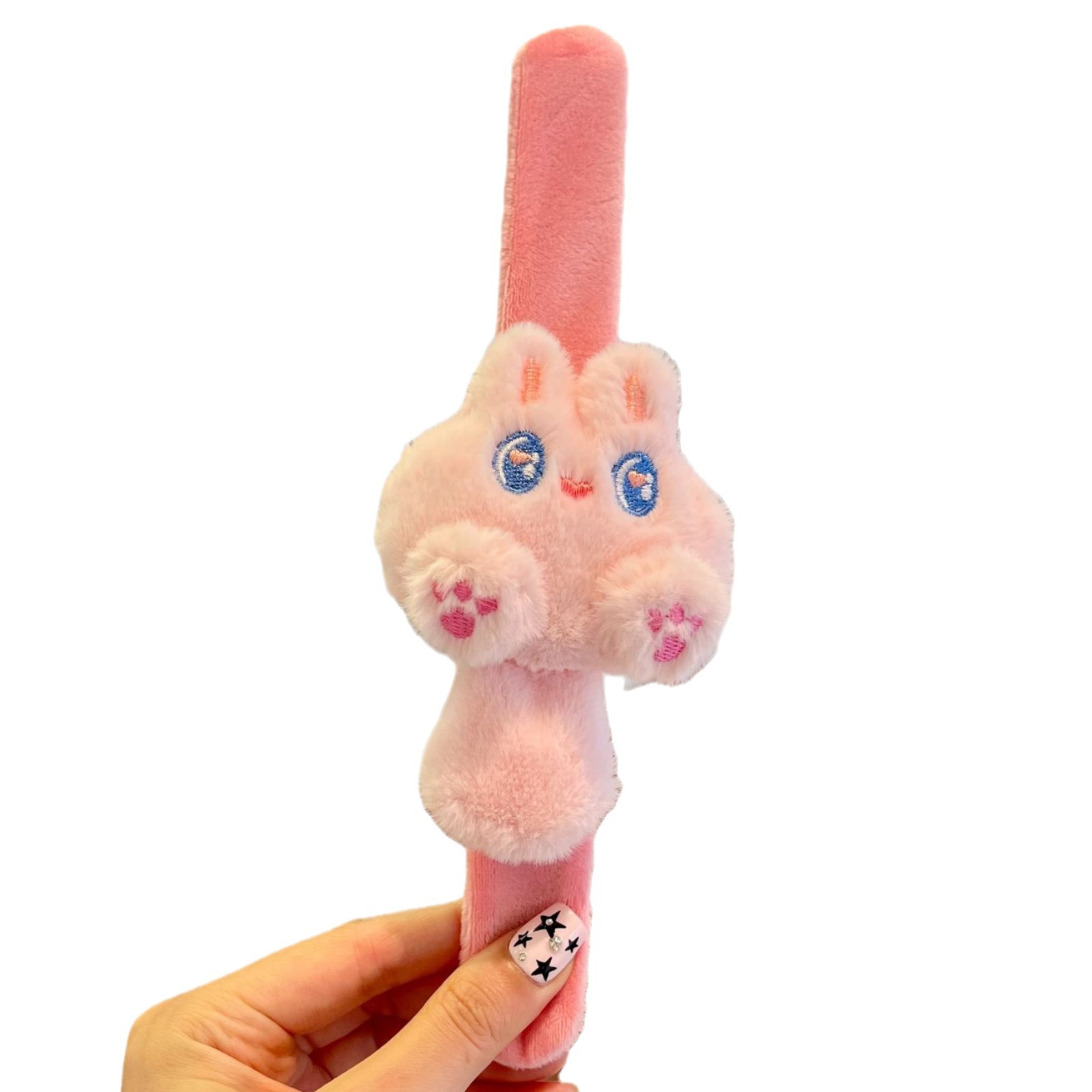 Long tail pink rabbit