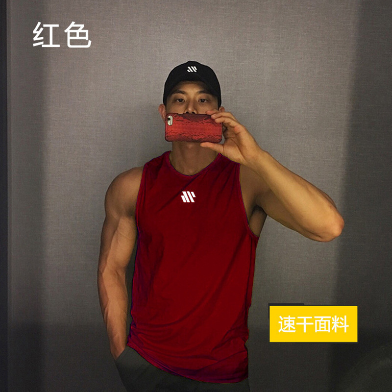 Chaleco deportivo de verano AliExpress para hombre, informal, para correr, fitness, de secado rápido, chaleco de baloncesto, venta al por mayor transfronteriza Europa y América