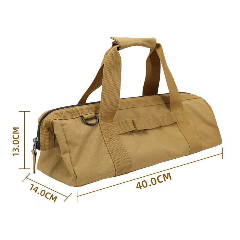En stock bolsa de uñas de tierra portátil campamento Kit de uñas equipo misceláneas bolsa de gran capacidad al aire libre camping bolsa de almacenamiento
