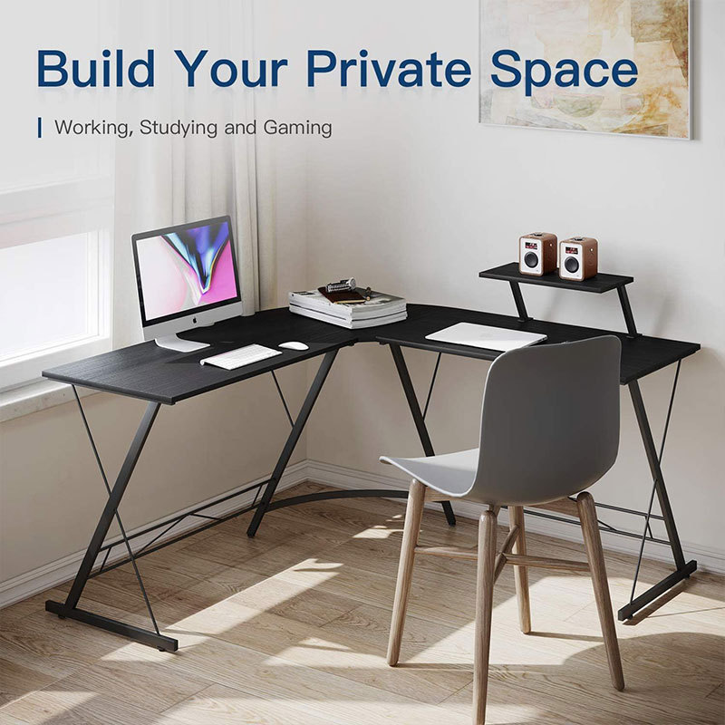 European and American Quality Simple Panel L-Shaped Desktop Computer Desk Corner Office Computer Desk Notebook Home Computer Desk