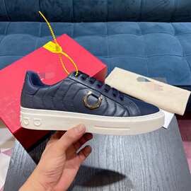 1:1原盒广州货1:1原盒新款头层牛皮系带休闲板鞋外贸男鞋