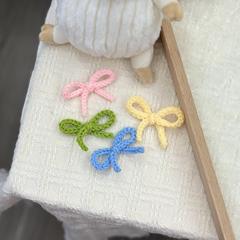 Wholesale Hook and Eye Cute Butterfly Knot Braided Yarn Handmade Knitted Hook Fashion Accessory Hair Accessories Accessories