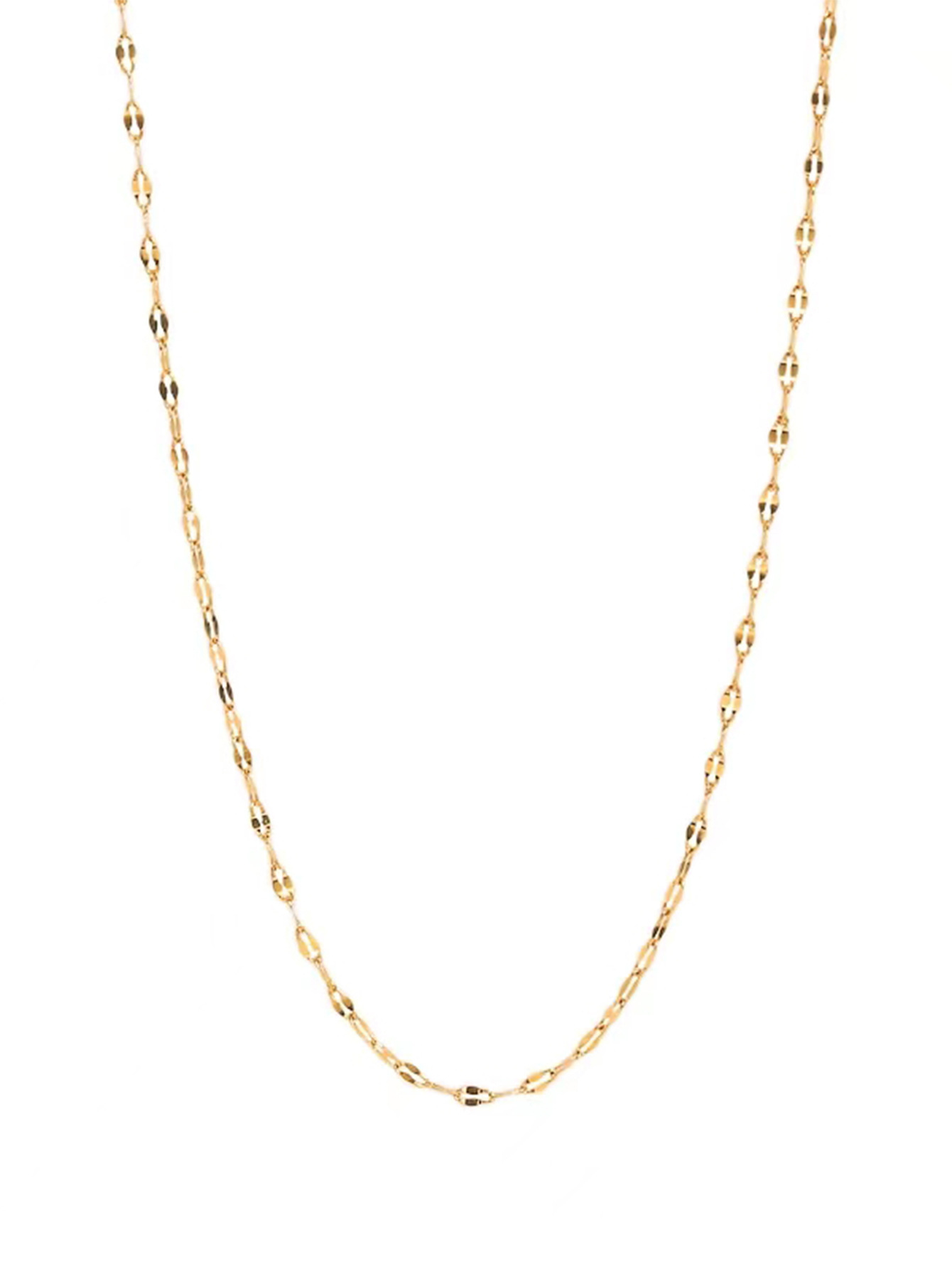 La nostra collana minimalista a strati unisce catene delicate e lusso discreto. Indossala come un piccolo promemoria della tua bellezza e della tua serena sicurezza._voghion.com