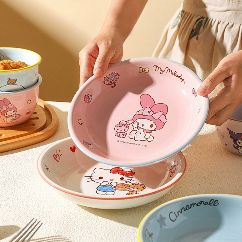 Hello Kitty, керамическая бытовая посуда с мультгероями для дома и пищи