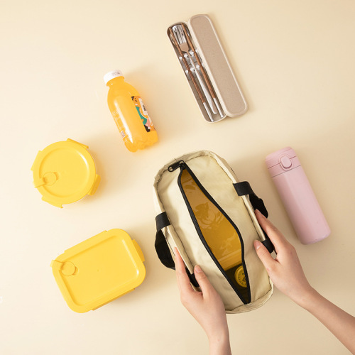 Japanese-style portable lunch box bag thickened aluminum foil large-capacity lunch bag office workers students bring rice waterproof insulation bag